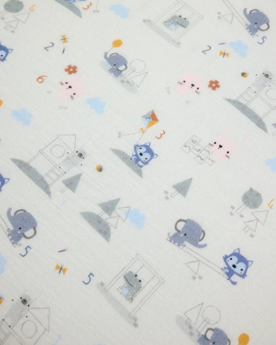 Loulou Lollipop Fitted Crib Sheet - Mini Mathletes