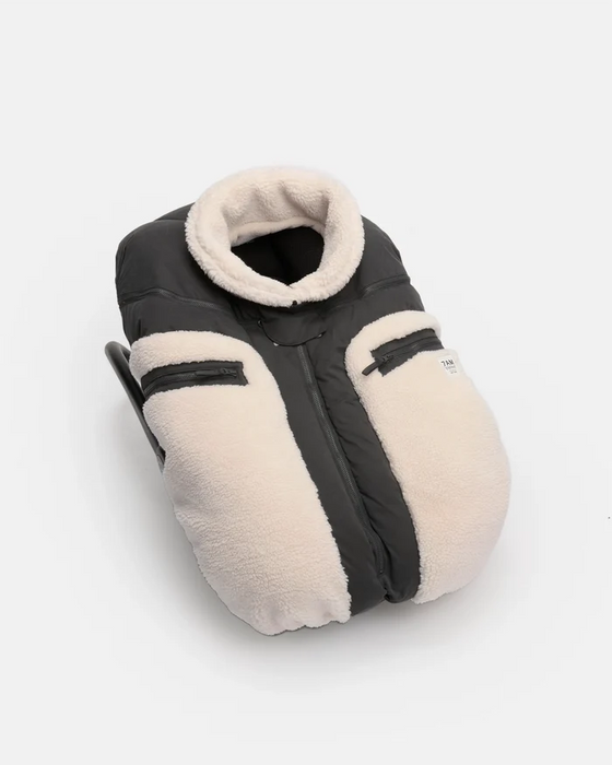 7am Car Seat Cocoon - Smokey Applique