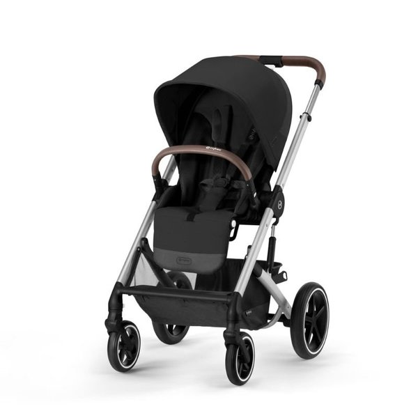 Cybex Balios S Lux 2 Stroller - Silver Frame Moon Black Seat