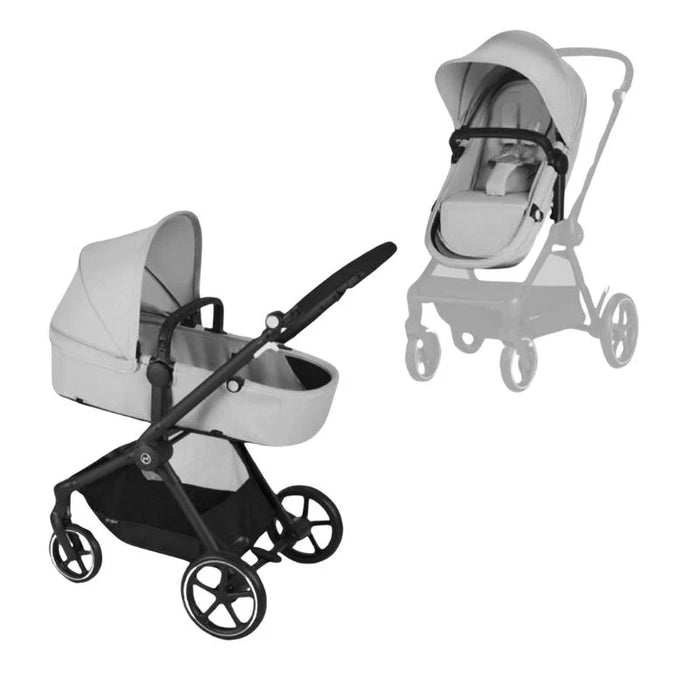 Cybex EOS 2-in-1 Stroller - Black/Lava Grey