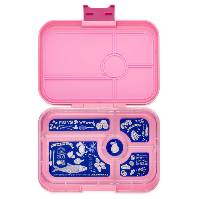 Yumbox Tapas 5 Compartment - Capri Pink w/ Bon Appetite Tray