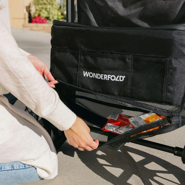 WonderFold W6 Luxe PRO 6-Seater Stroller Wagon - Jet Black