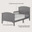 Child Craft Hampton Toddler Bed - Cool Grey
