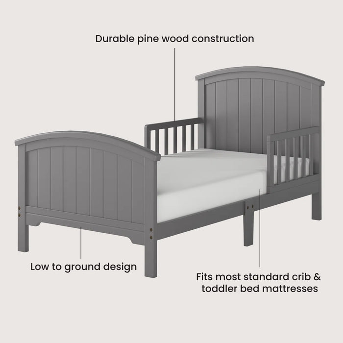 Child Craft Hampton Toddler Bed - Cool Grey