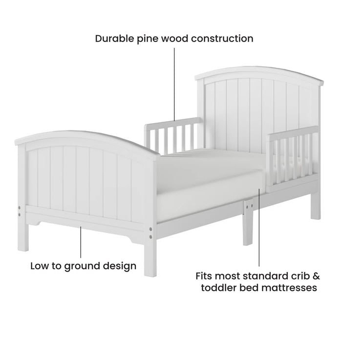 Child Craft Hampton Toddler Bed - Matte White