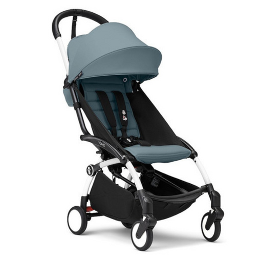 Stokke YOYO3 Complete Stroller - White/Aqua