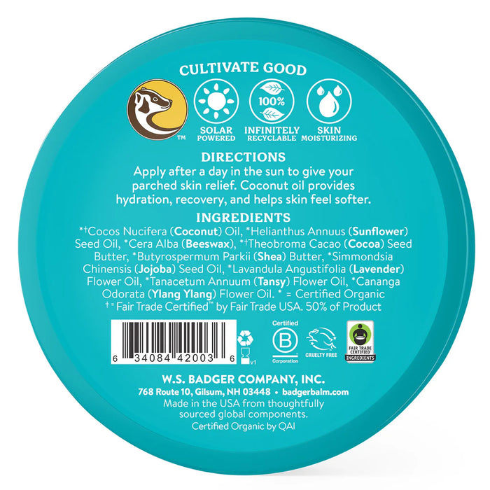 Badger Coconut Aftersun Balm 56g
