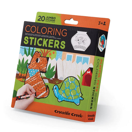 Crocodile Creek Coloring Stickers - Playful Pets