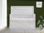 Natart Como 4-in-1 Convertible Crib with Horizontal Molding - White 14004