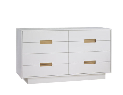 Natart Como Double Dresser 52"(8 drawers) - White