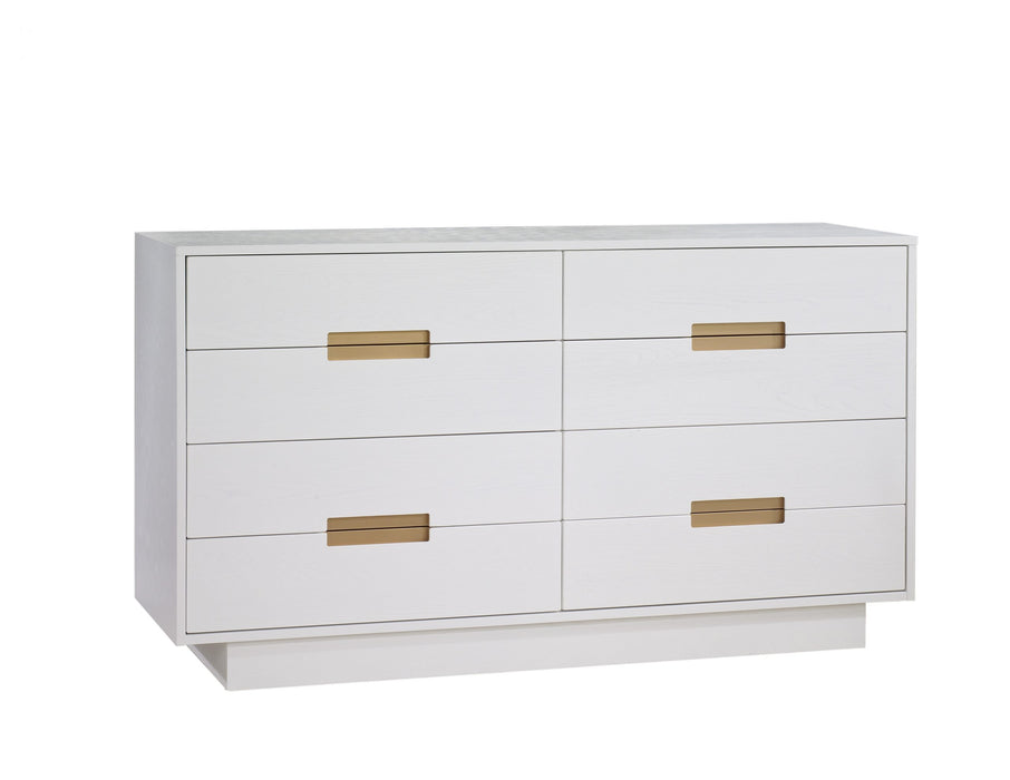 Natart Como Double Dresser 52"(8 drawers) - White