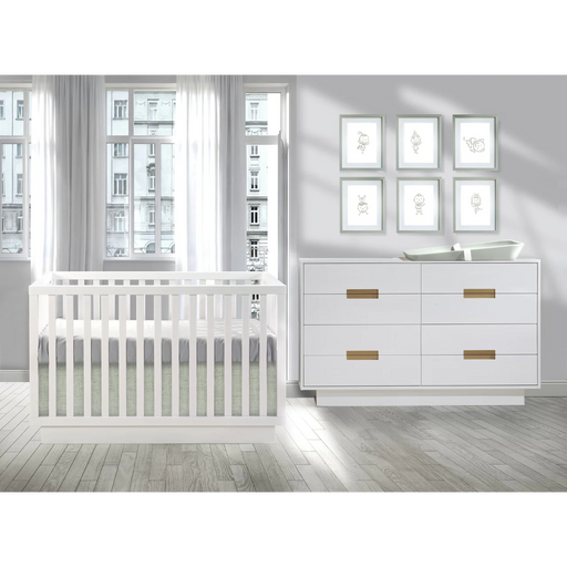 Natart Como Classic Crib - White