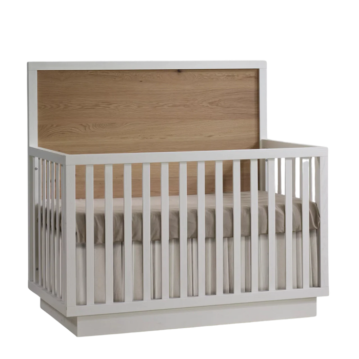 Natart Como Naturale Convertible Crib - White/Natural Oak