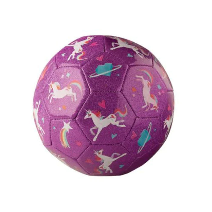 Crocodile Creek Size 3 Glitter Soccer - Unicorn Galaxy