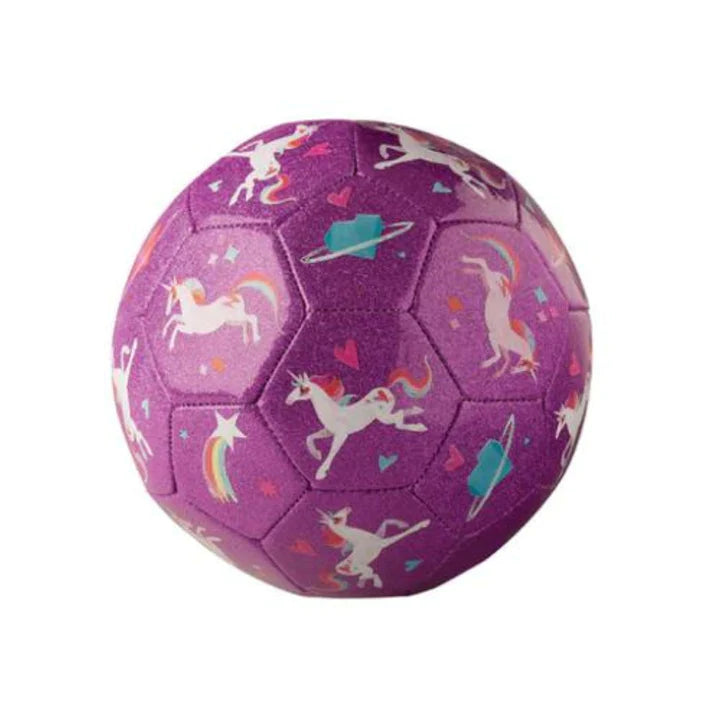Crocodile Creek Size 3 Glitter Soccer - Unicorn Galaxy