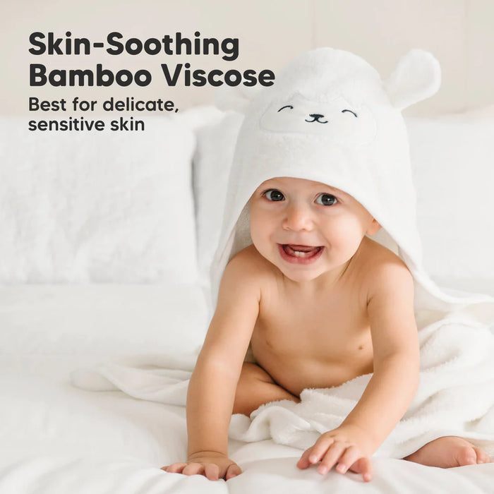 KeaBabies Hooded Towel - Lamb