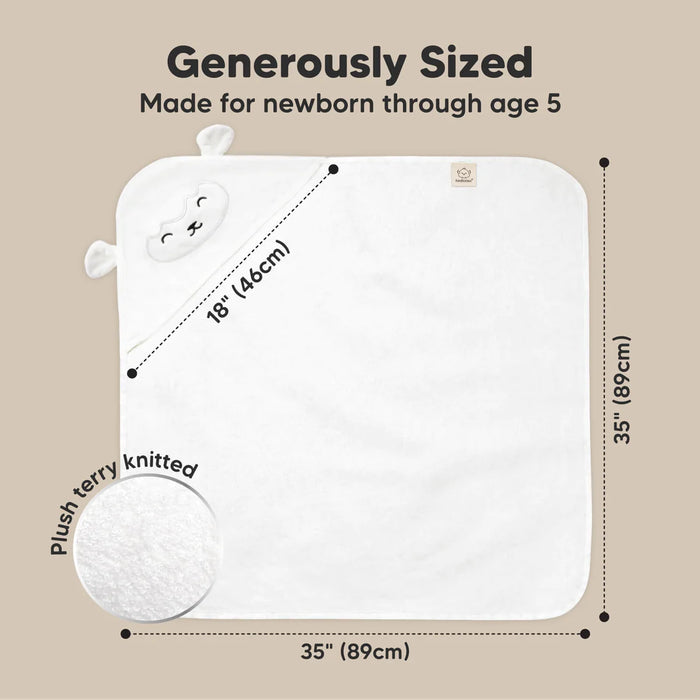 KeaBabies Hooded Towel - Lamb