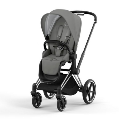 Cybex Priam4 - Chrome Black Frame w/ Pearl Grey Seat