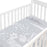 Simmons Percale Crib Sheet 1pk - Grey Bunnies