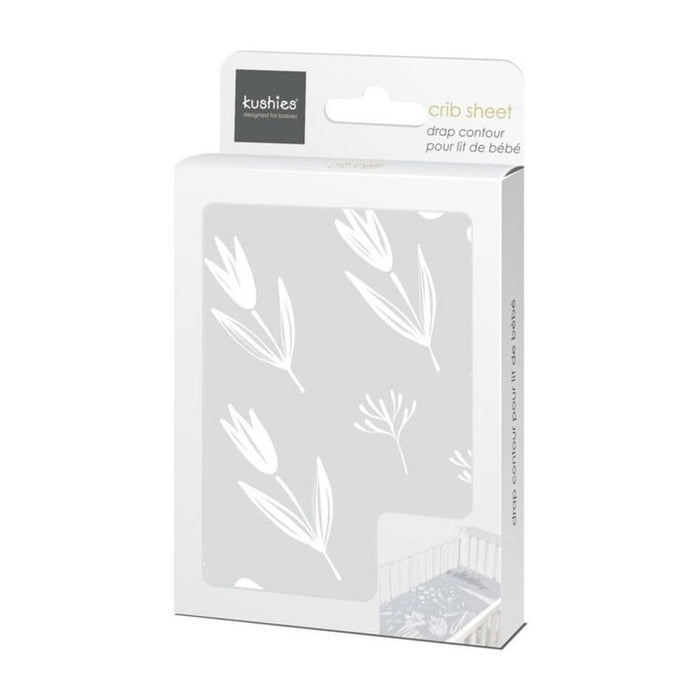Simmons Percale Crib Sheet 1pk - Grey Bunnies