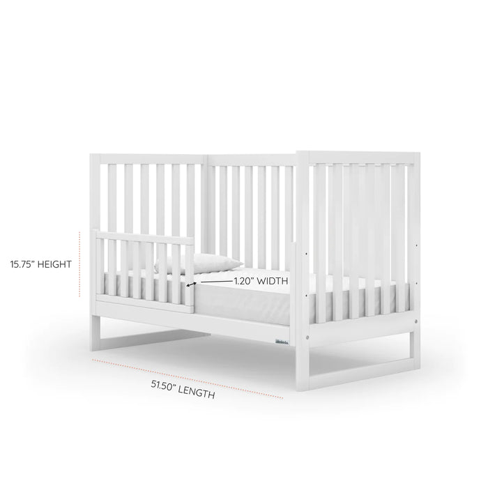 Dadada Austin 3-in-1 Convertible Crib - White