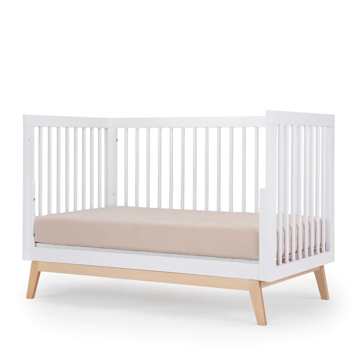 Dadada Soho 3-in-1 Convertible Crib - White/Natural