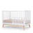 Dadada Soho 3-in-1 Convertible Crib - White/Natural