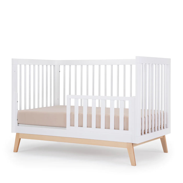 Dadada Soho 3-in-1 Convertible Crib - White/Natural