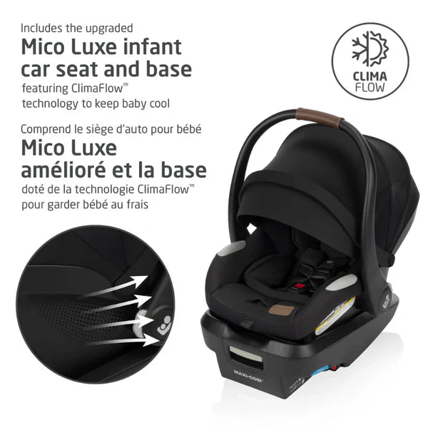 Maxi Cosi Zelia Luxe 5-in-1 Modular Travel System - Essential Green