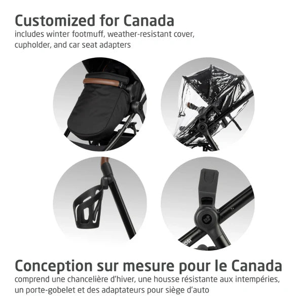 Maxi Cosi Zelia Luxe 5-in-1 Modular Travel System - Essential Green