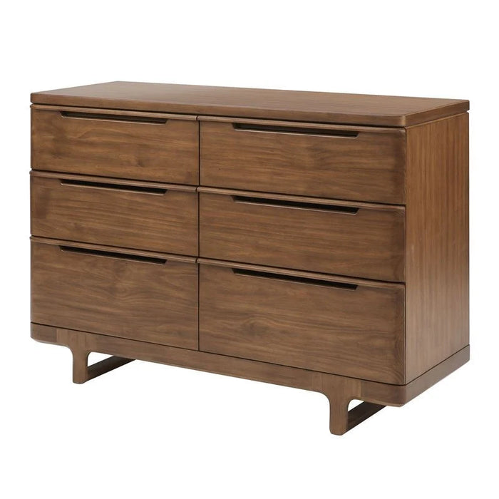 Maxi Cosi 6 Drawers Embraced Forms Double Dresser - Walnut CG009CHN