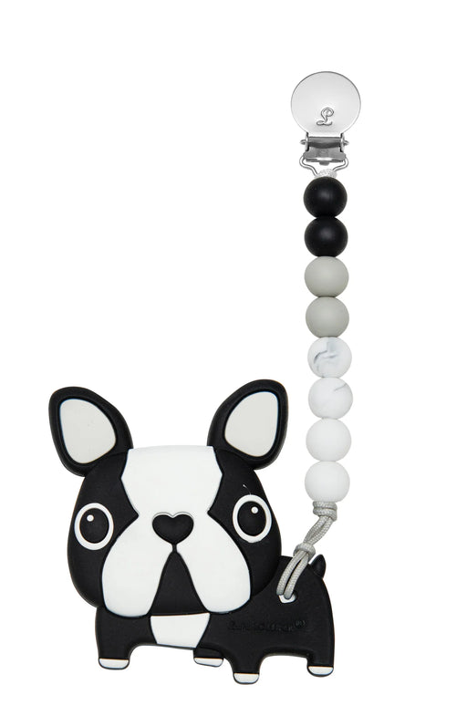 Loulou Lollipop Silicone Teether Set Boston Terrier