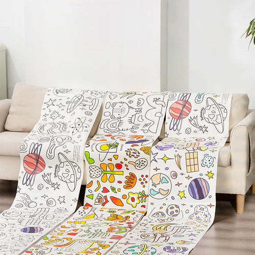 Flower Monaco Drawing Paper Roll - Space