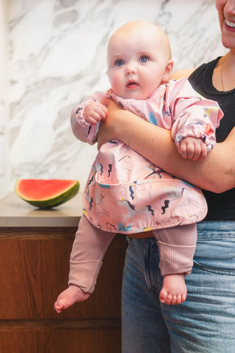 Loulou Lollipop LongSleeve Waterproof Bib - Unicorn Ballet