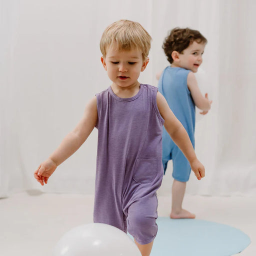 Nest Designs Sleeveless Romper - Violet Blooms