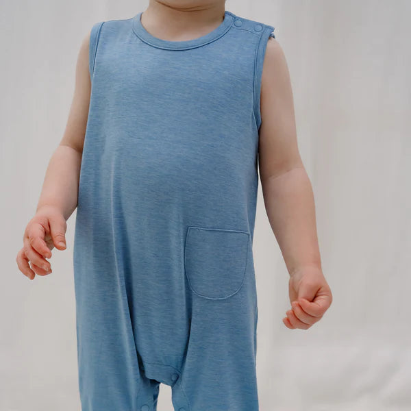Nest Designs Sleeveless Romper - Azure Lake