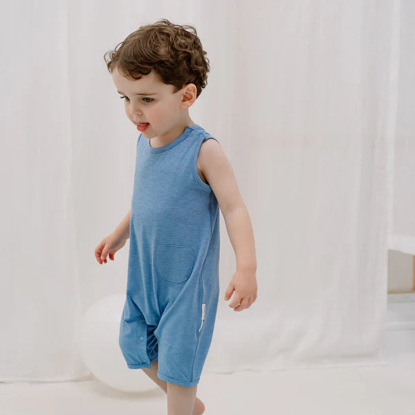 Nest Designs Sleeveless Romper - Azure Lake