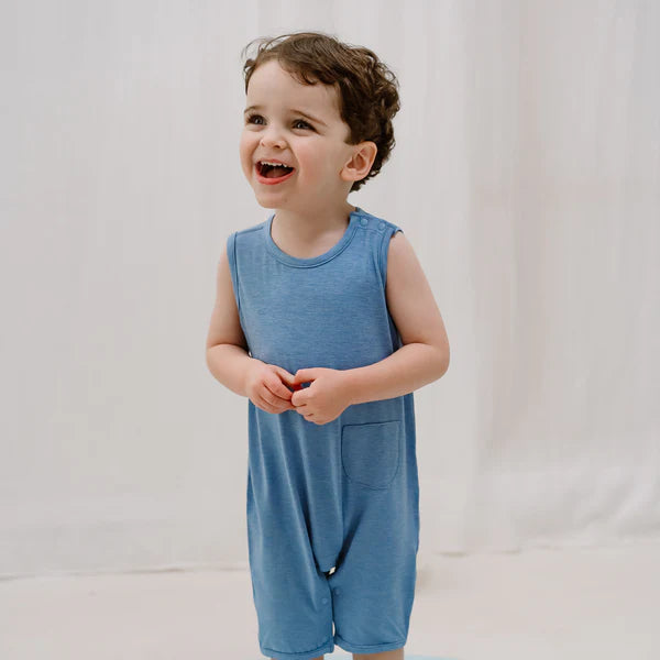 Nest Designs Sleeveless Romper - Azure Lake
