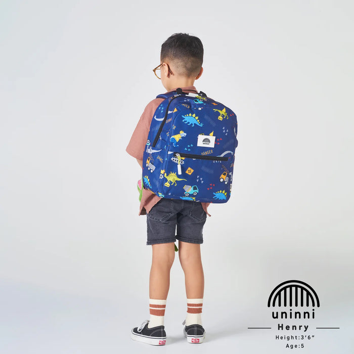 Uninni Ethan Backpack - Blue Dinosaur