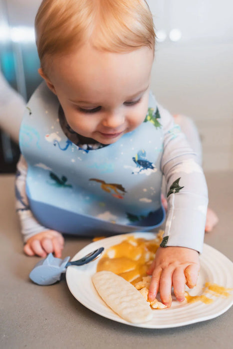 Loulou Lollipop Silicone Bib Printed - Magical Dragons