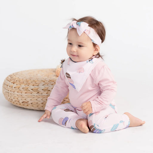 Silkberry Baby Long Sleeve Onesie - Coral Blush