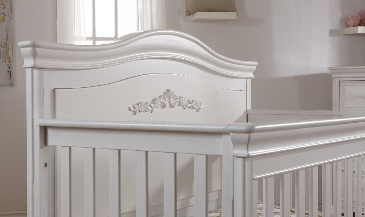 Pali Diamante Forever Crib with Wood Decors - Vintage White (Markham Store Pick Up Only)