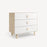 Oeuf Dot Merlin 3 Drawer Dresser - Birch/White