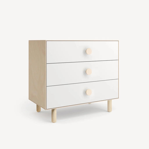 Oeuf Dot Merlin 3 Drawer Dresser - Birch/White