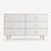 Oeuf Dot Merlin 6 Drawer Dresser - Birch/White