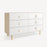 Oeuf Dot Merlin 6 Drawer Dresser - Birch/White