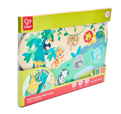 Hape Wild Animals Peg Puzzle E1459