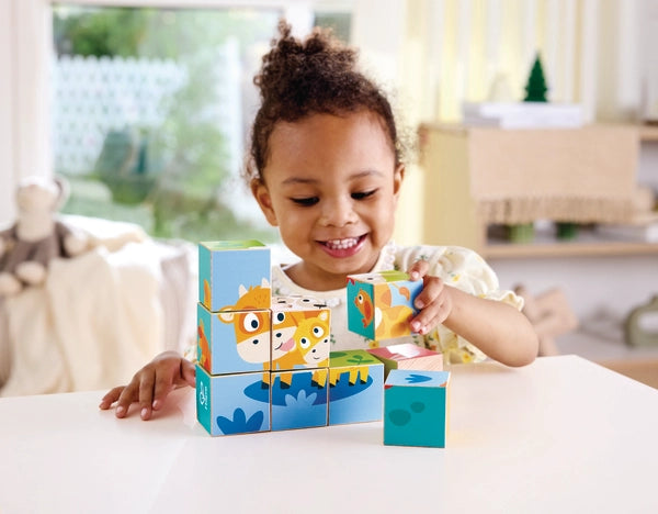 Hape Farm Wooden Blocks Puzzle E1460