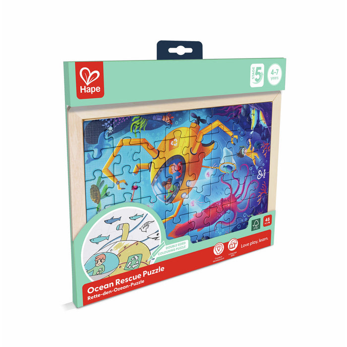 Hape Ocean Rescue Wooden Puzzle E1643