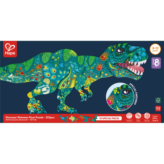 Hape Dinosaur Shimmer Floor Puzzle 202pcs E1667
